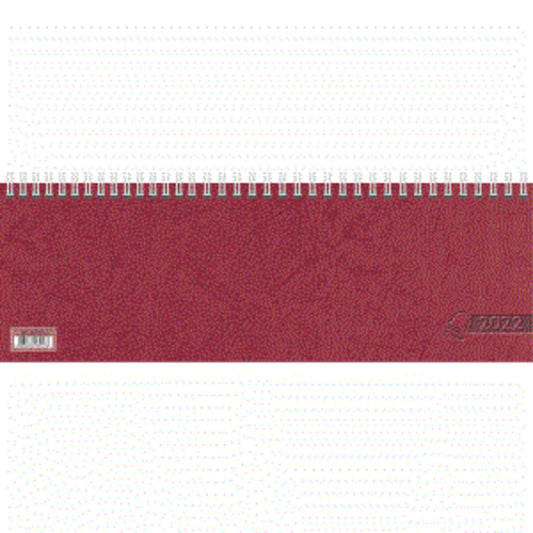 Glocken Querkalender 29,7x10cm 1 Woche auf 1 Seite rot Kalendarium 2022