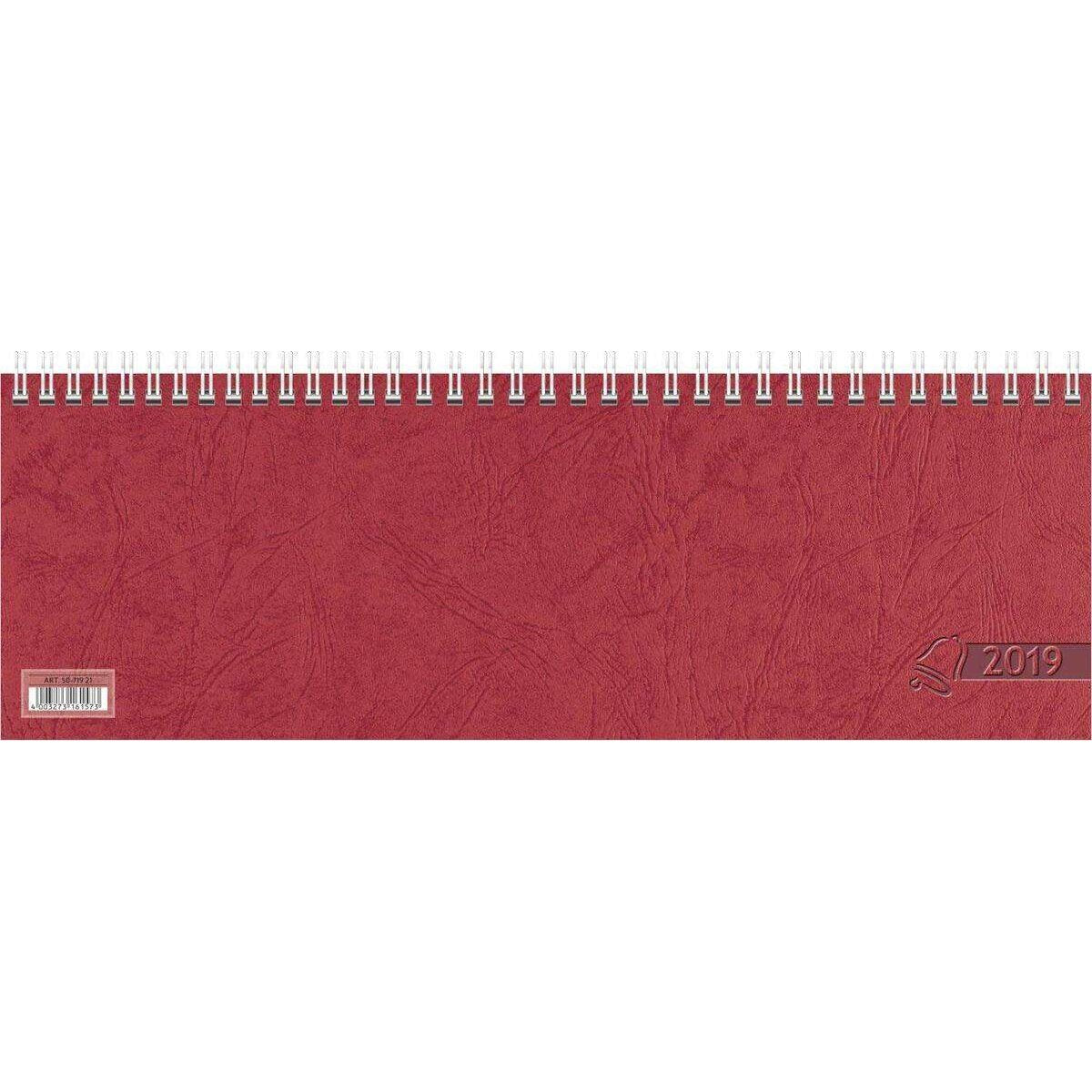 Glocken Querkalender rot, 297x100mm