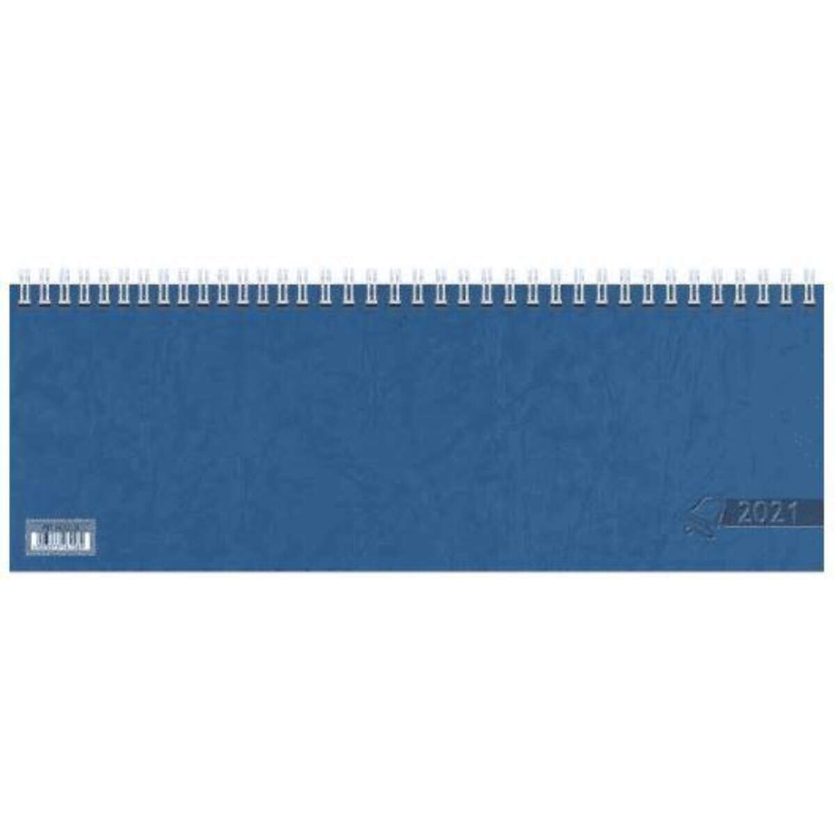 Glocken Wochenkalender Tischkalender 2021 Blattgröße 29,7 x 10,5 cm, blau