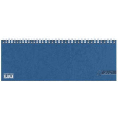 Glocken Wochenkalender Tischkalender 2021 Blattgröße 29,7 x 10,5 cm, blau