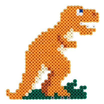 Hama Midi Bügelperlen, Geschenk-Set Dino, ca. 2.000 Stück, Stiftplatte, inkl. Bügelpapier, Ø 5,0 mm