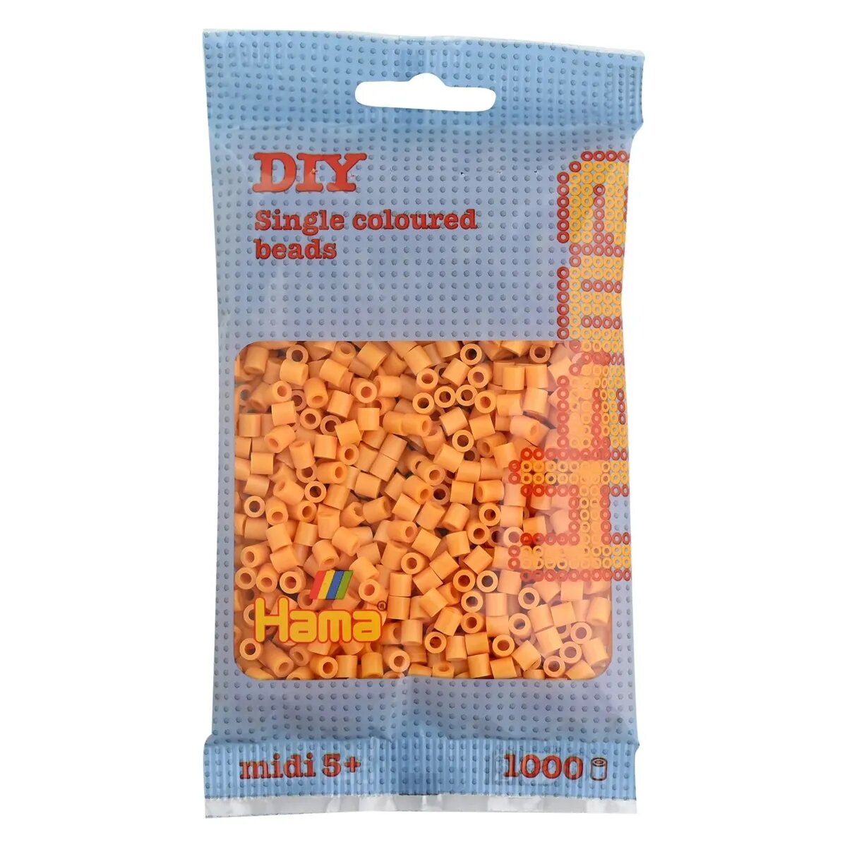 Hama Midi Bügelperlen, Teddybären-Braun, ca. 1.000 Stück, Ø 5,0 mm