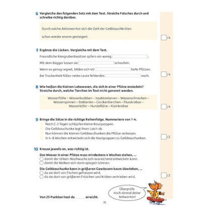 Hauschka Verlag 293 Lesetests in Deutsch - Lernzielkontrollen 3. Klasse mit herausnehmbarem Lösungsteil
