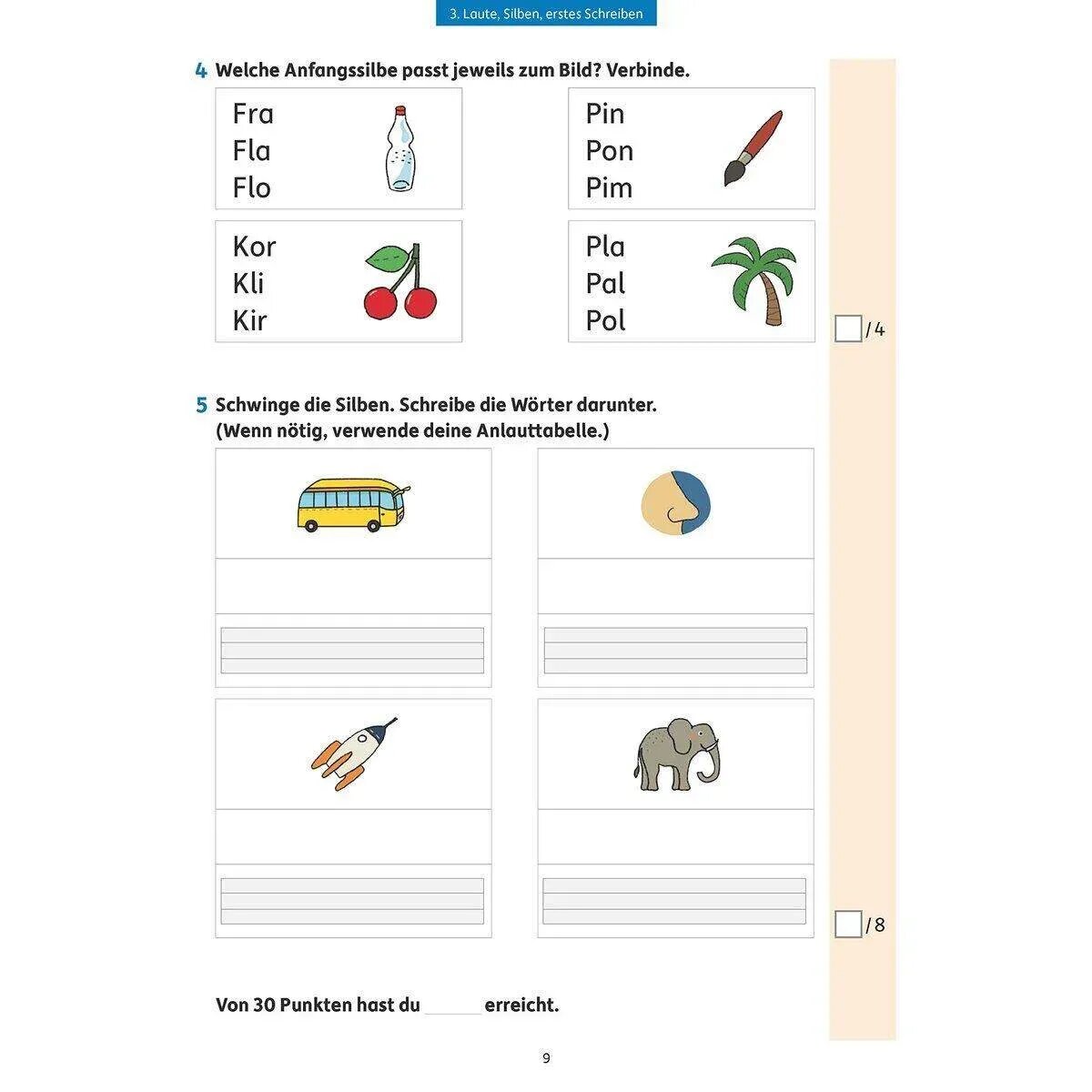 Hauschka Verlag Tests in Deutsch - Lernzielkontrollen 1. Klasse