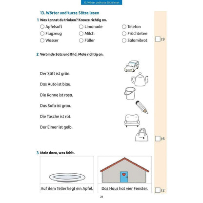 Hauschka Verlag Tests in Deutsch - Lernzielkontrollen 1. Klasse
