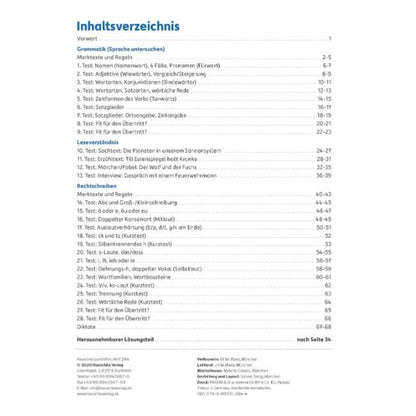 Hauschka Verlag Tests in Deutsch Lernzielkontrollen 4. Klasse