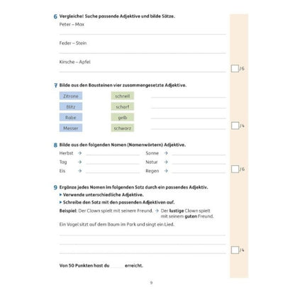 Hauschka Verlag Tests in Deutsch Lernzielkontrollen 4. Klasse