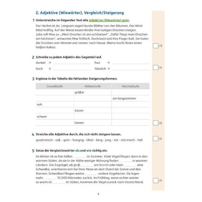 Hauschka Verlag Tests in Deutsch Lernzielkontrollen 4. Klasse