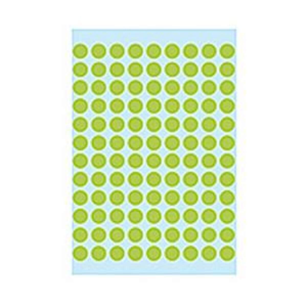 HERMA Etikett Farbpunkt, ø 8 mm, leuchtgrün