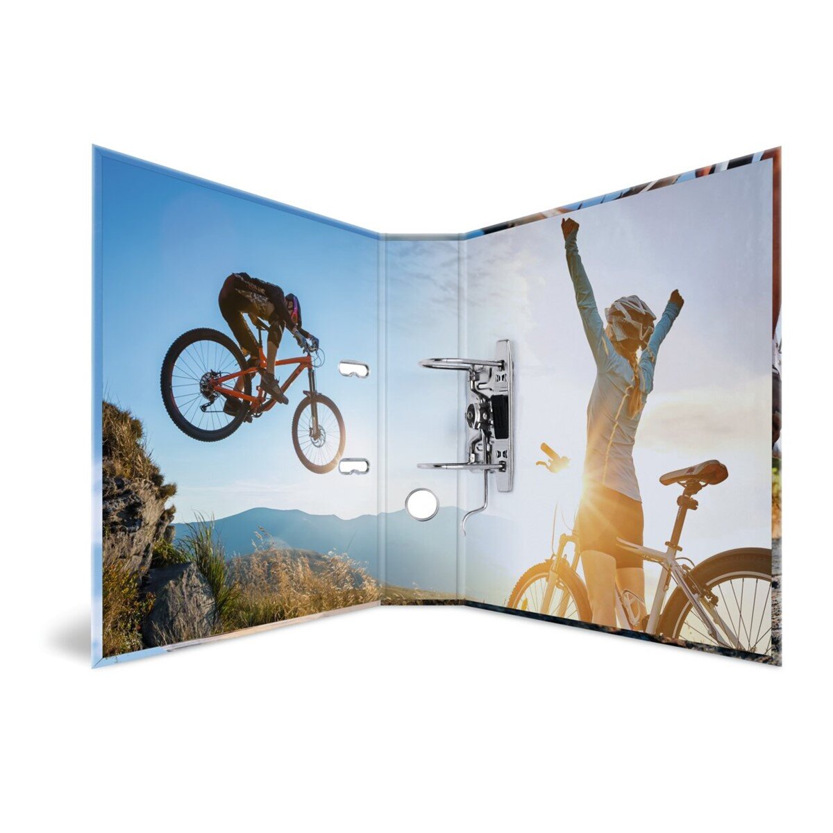 HERMA Motivordner Mountain Bike DIN A4 mit Hebelmechanik 7 cm Rückenbreite