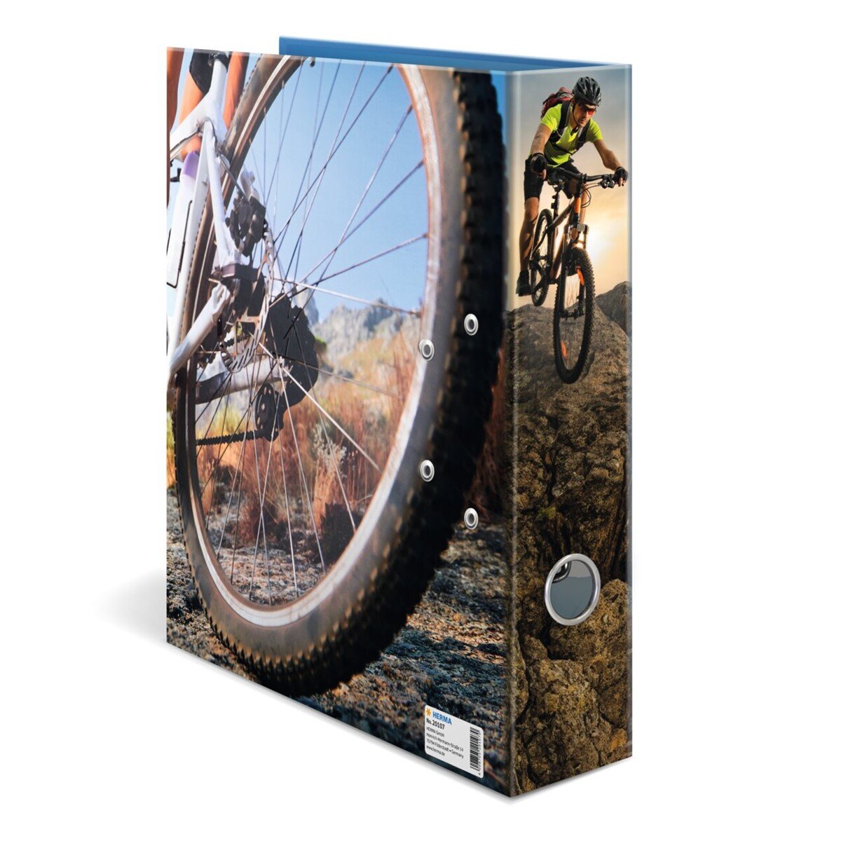 HERMA Motivordner Mountain Bike DIN A4 mit Hebelmechanik 7 cm Rückenbreite