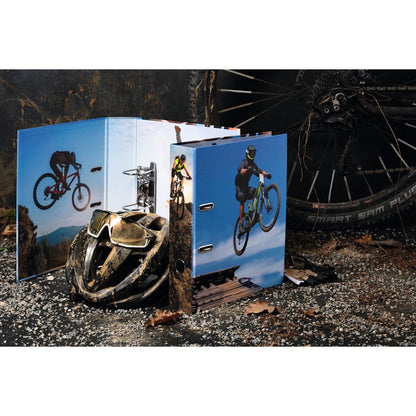 HERMA Motivordner Mountain Bike DIN A4 mit Hebelmechanik 7 cm Rückenbreite