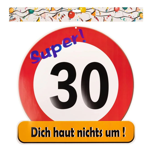 Riesenschild "Super! 30"