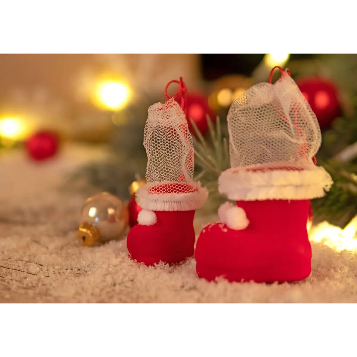 Idena 8550023 Nikolausstiefel rot