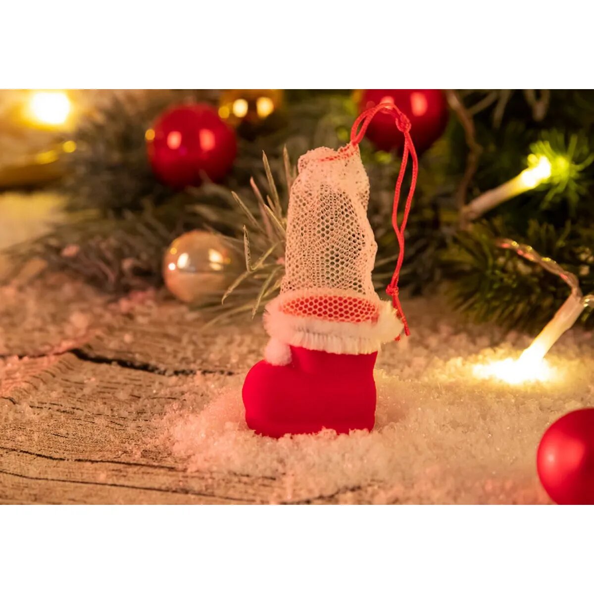 Idena 8550023 Nikolausstiefel rot