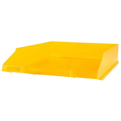 Idena Ablagekorb, 25,3 x 35 cm, DIN A4 - C4, stapelbar, transluzent, orange