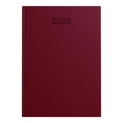 Idena Buchkalender Basic 2025 – DIN A5, FSC® Mix, burgund