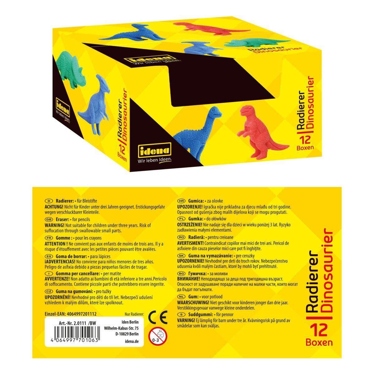 Idena Dino Radierer in Box