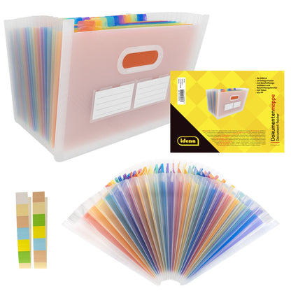 Idena Dokumentenmappe A4 mit 24 Fächern