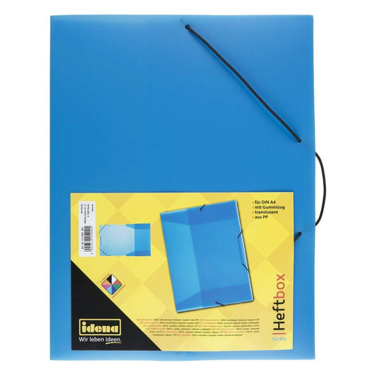 Idena Heftbox, DIN A4, türkis, 35mm Füllhöhe