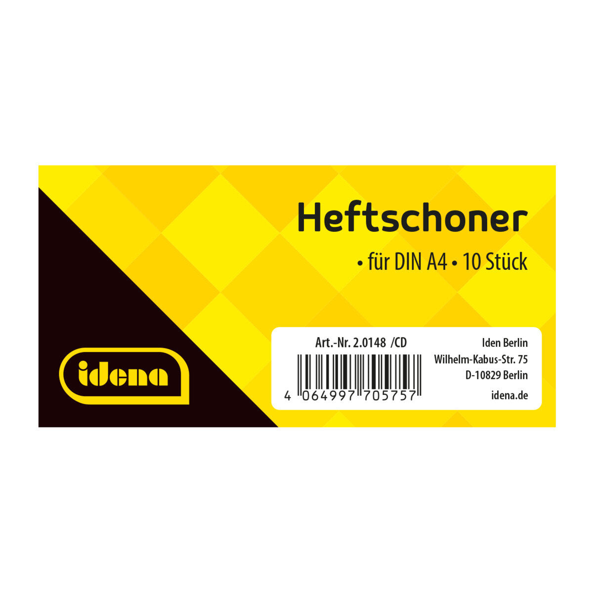 Idena Heftschoner A4, transparent, farblos