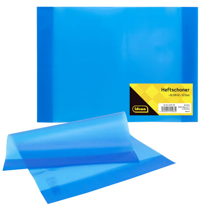 Idena Heftschoner A5, transparent blau