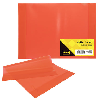 Idena Heftschoner A5, transparent rot