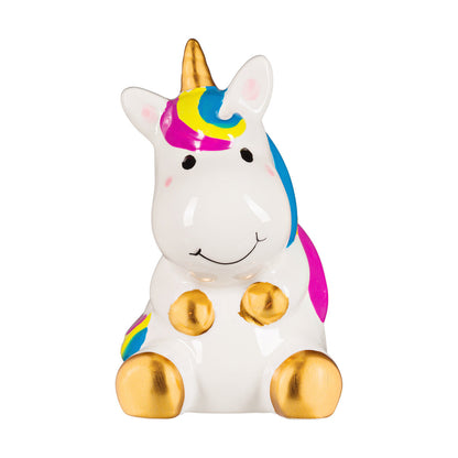 Idena Keramikspardose Einhorn 10,2 x 8,8 x 14,3 cm