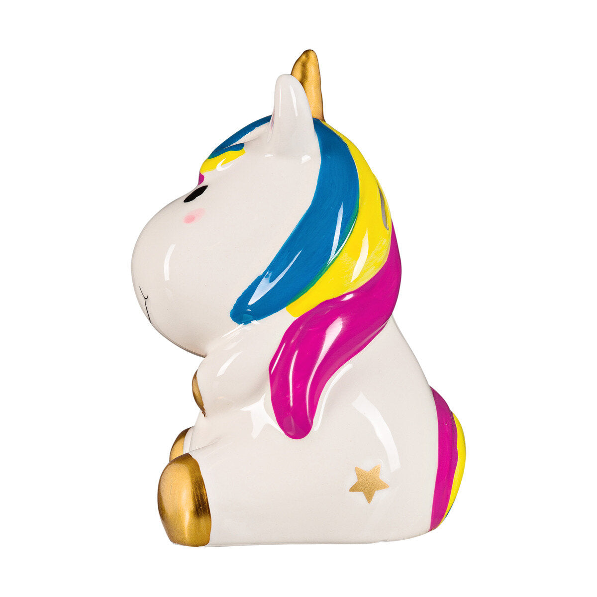 Idena Keramikspardose Einhorn 10,2 x 8,8 x 14,3 cm