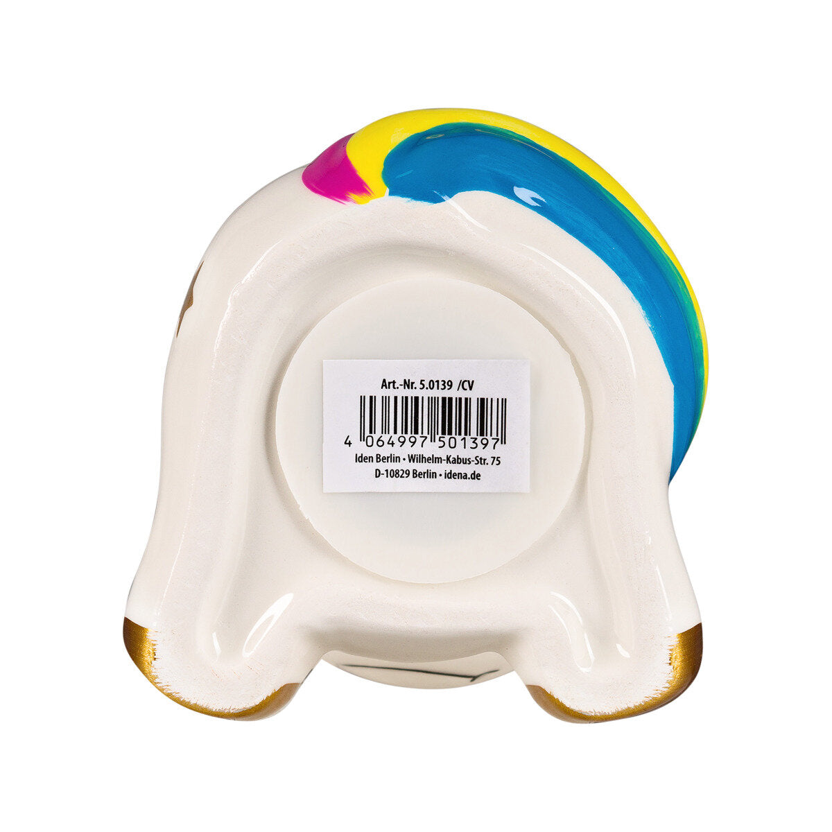 Idena Keramikspardose Einhorn 10,2 x 8,8 x 14,3 cm