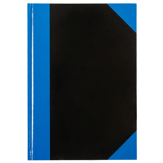 Idena Kladde, DIN A4, 96 Seiten, 70 g/m², liniert, Hardcover, blau/schwarz