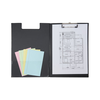 Idena Klemmbrettmappe PVC beschichtet schwarz DIN A4