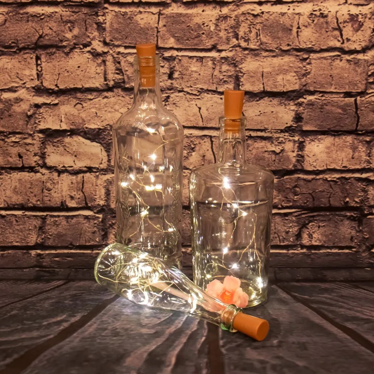 Idena LED Micro Lichterkette mit Korken, 2er