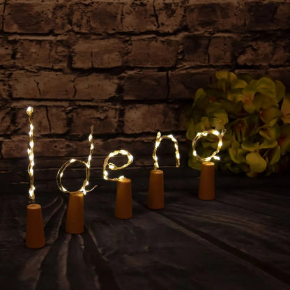 Idena LED Micro Lichterkette mit Korken, 2er