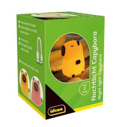 Idena LED Nachtlicht - Capy Bara mit Fernbedienung, weiß