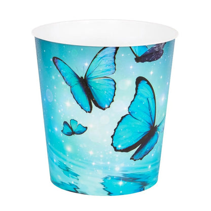 Idena Papierkorb, Schmetterling Motiv, 9 Liter, Kunststoff