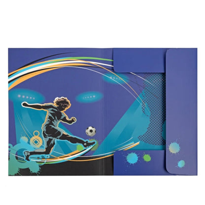 Idena Sammelmappe Fußball mit Gummizug 400g/m² DIN A3