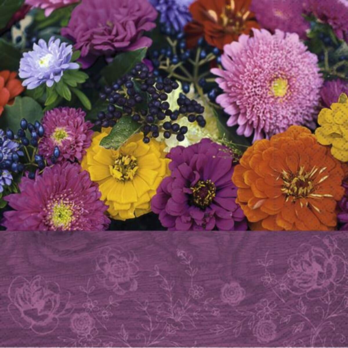 Idena Servietten Herbstmotive 33x33cm, 1 Packung, 6-fach sortiert