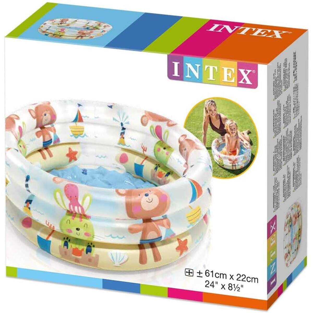 Intex Baby Pool 3 Ringe 61 x 22 cm, 1 Stück, sortiert