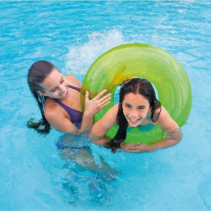 Intex Schwimmring transparent, Durchmesser 76 cm, 1 Stück, 3-fach sortiert