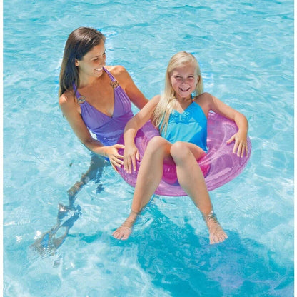 Intex Schwimmring transparent, Durchmesser 76 cm, 1 Stück, 3-fach sortiert
