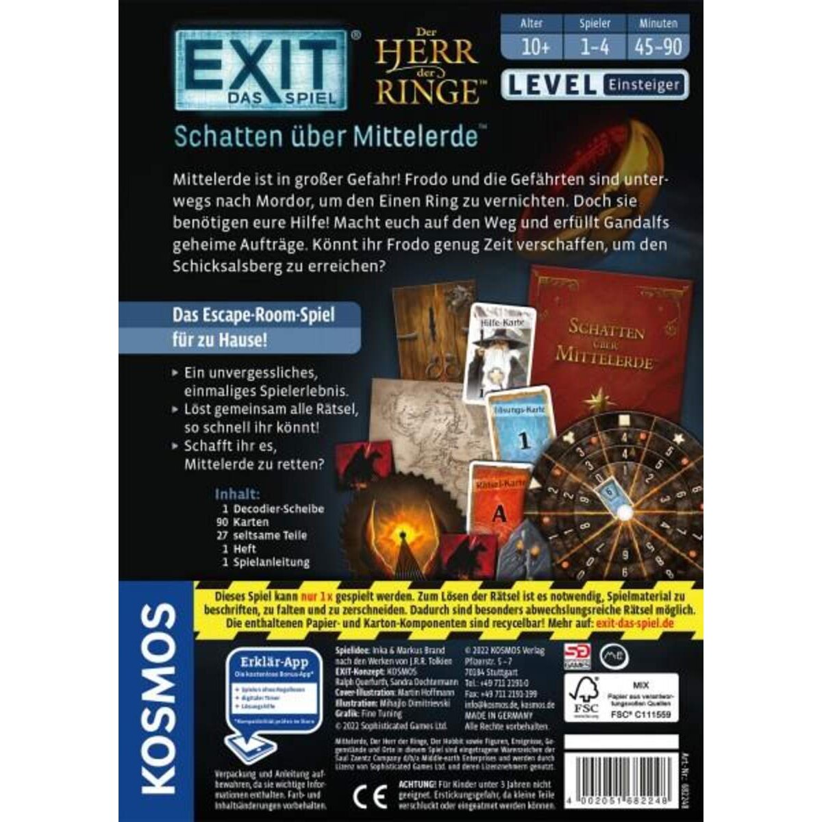 KOSMOS EXIT® - Das Spiel: Schatten über Mittelerde™