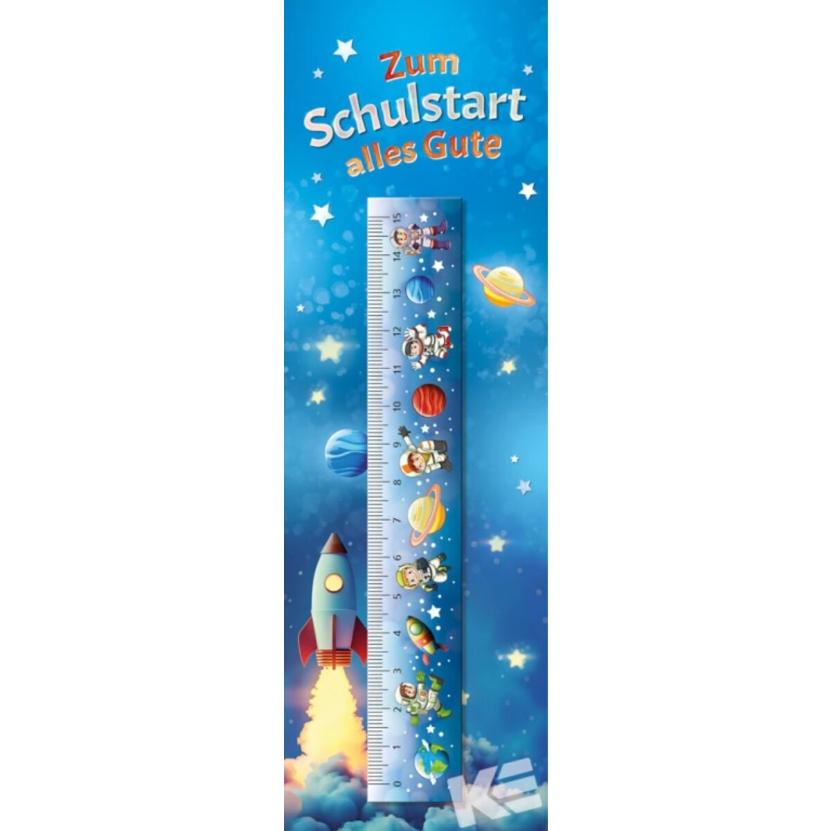 Kurt Eulzer 3D-Lineal Schulstart blau