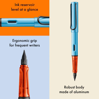 LAMY AL-star leichter Füllfederhalter denim Liniensträke M blau