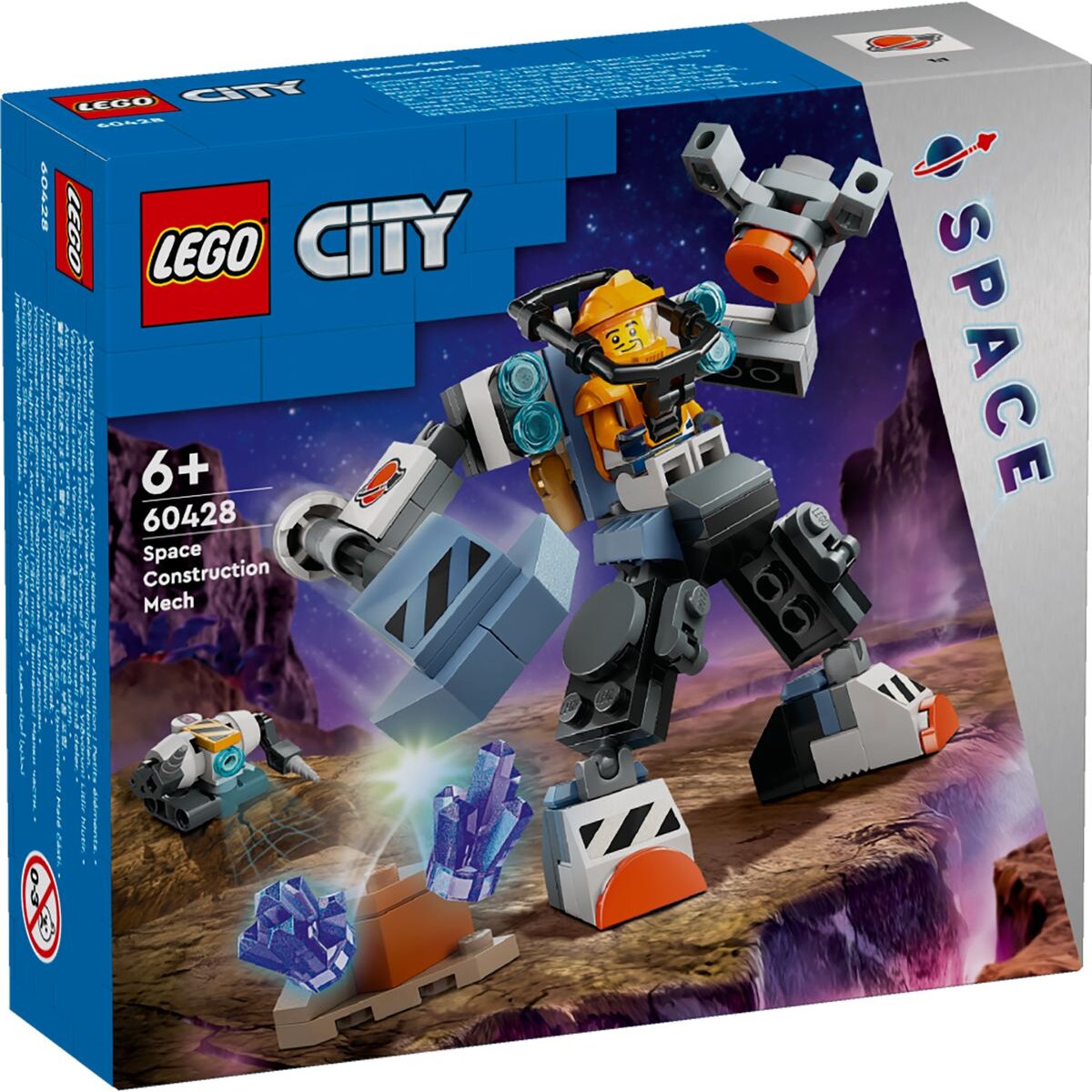 LEGO® City 60428 Weltraum-Mech, Set mit Roboter-Spielzeug ab 6 Jahren