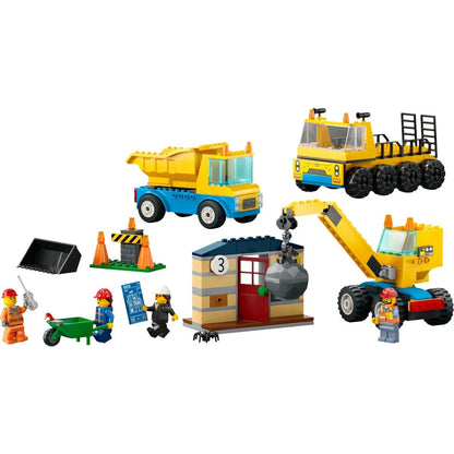 LEGO® City Great Vehicles 60391 Baufahrzeuge und Kran mit Abrissbirne