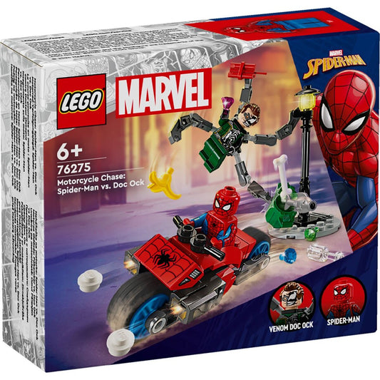 LEGO® Marvel Super Heroes 76275 Motorrad-Verfolgungsjagd: Spider-Man vs. Doc Ock