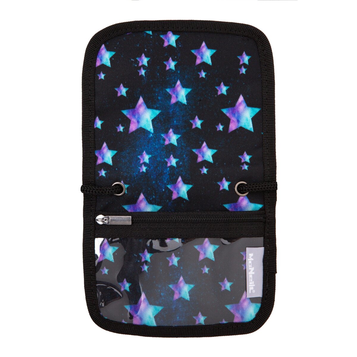 McNeill Brustbeutel Star Night Kinderbrustbeutel mit Klarsichtfenster 10 × 12 cm