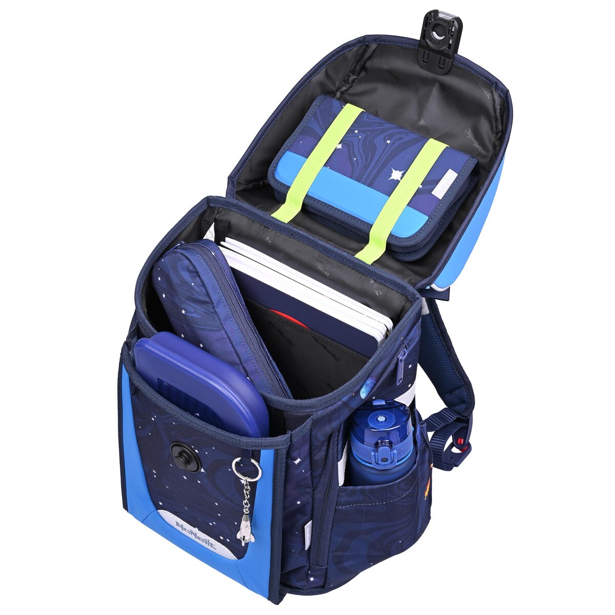 McNeill Primo Space Schulranzen 9-teiliges Schulranzen Set 19 Liter