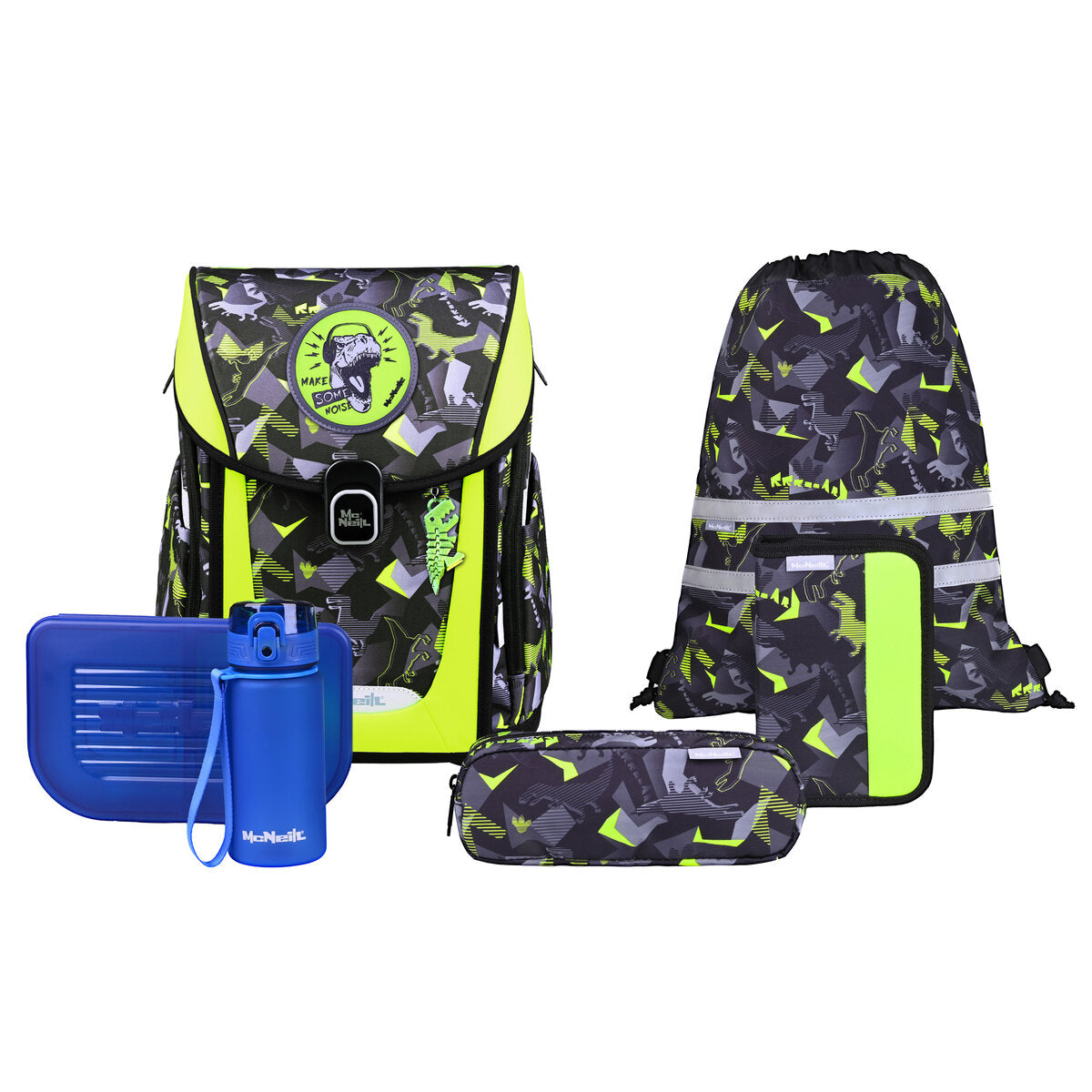 McNeill Primo Tropic Schulranzen 9-teiliges Schulranzen Set 19 Liter